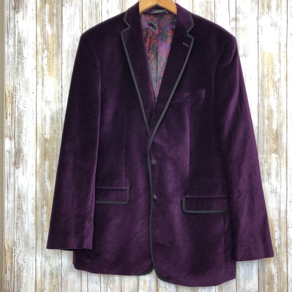 NWT MENS VAN HEUSEN STUDIO JACKET SPORT COAT BLAZER $195 BLUE PAISLEY NWT MENS VAN HEUSEN STUDIO JACKET SPORT COAT BLAZER $195 BLUE PAISLEY